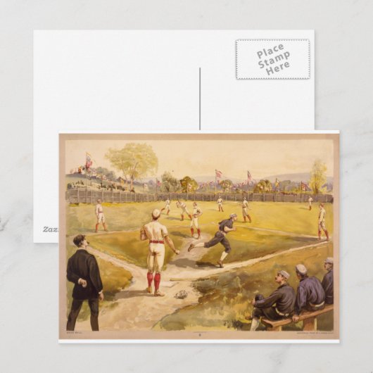 Baseball Postkarte (Vorne/Hinten)