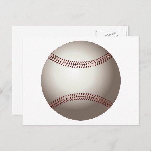 Baseball-Postkarte Postkarte (Vorne/Hinten)