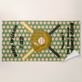 Baseball-Preis Beach-Handtuch Strandtuch (Vorderseite)