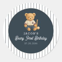 Baseball Preppy Bear 1. Geburtstag