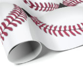 Baseball Print Geschenkpapier (Rolleneckpunkt)