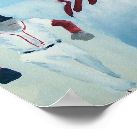 Baseball Print Poster (Ecke)