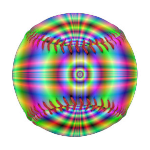 Baseball Psychedelic Neon Catcradle