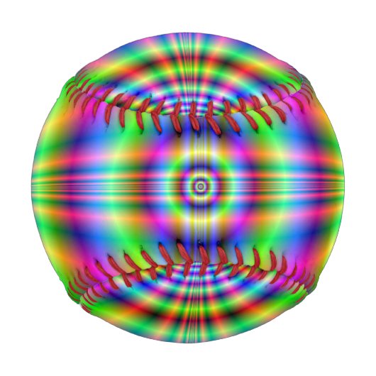 Baseball Psychedelic Neon Catcradle (Rückseite)