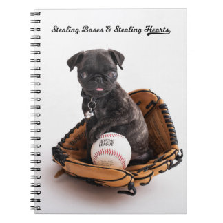 Baseball-Puppy-Notebook Notizblock