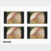 Baseball Rechteckiger Aufkleber (Blatt)