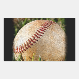 Baseball Rechteckiger Aufkleber
