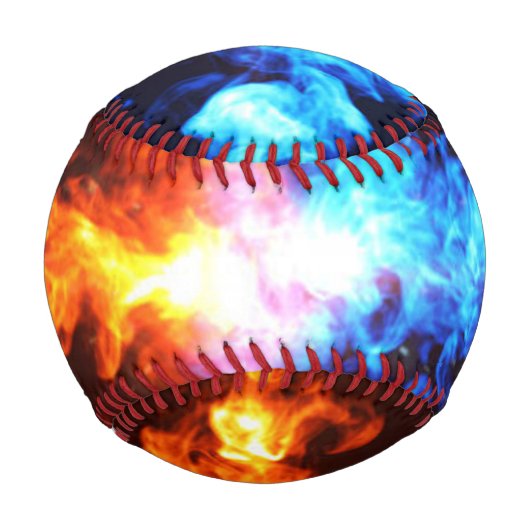 Baseball Red and Blue Fire (Rückseite)