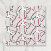 Baseball Red Black Geburtstagsparty Danke Geschenkanhänger (Rückseite)