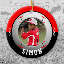 Baseball Red Black Team Colors