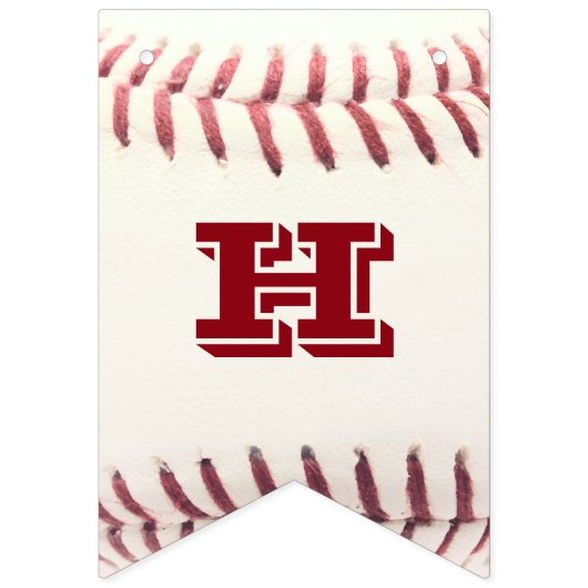 Baseball Red Custom Banner (Zweite Fahne)