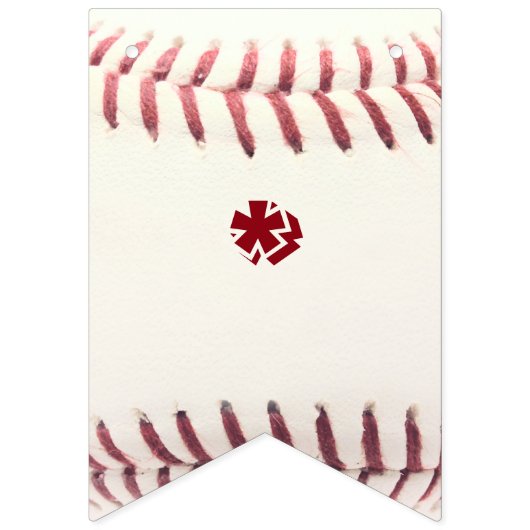 Baseball Red Custom Banner (Erste Fahne)