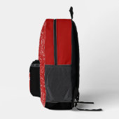 Baseball Red Print Bedruckter Rucksack (Rechts)