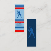 Baseball : Retro-Stil: Mini Visitenkarte (Vorne/Hinten)
