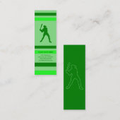 Baseball : Retro-Stil: Mini Visitenkarte (Vorne/Hinten)