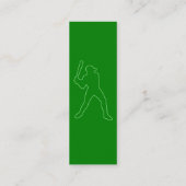 Baseball : Retro-Stil: Mini Visitenkarte (Rückseite)