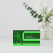 Baseball : Retro-Stil: Visitenkarte (Stehend Vorderseite)