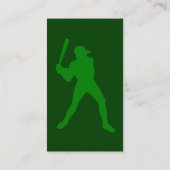 Baseball : Retro-Stil: Visitenkarte (Rückseite)