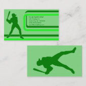 Baseball : Retro-Stil: Visitenkarte (Vorne/Hinten)