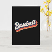 Baseball Retro Vintag Sports Karte (Gelbe Blume)