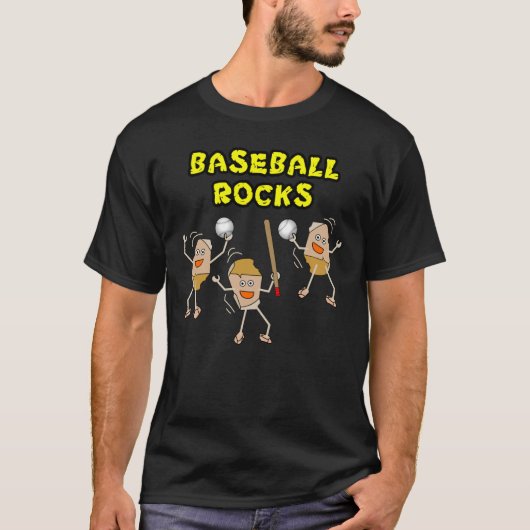 Baseball Rocks T-Shirt (Vorderseite)