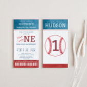 Baseball Rookie 1. Geburtstag Einladung