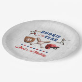 Baseball Rookie 1. Geburtstag Party Paper Teller (Schrägansicht)