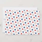 Baseball Rookie 1st Birthday Party Photo Dankeskarte (Rückseite)