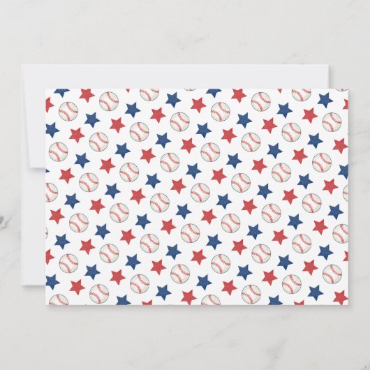 Baseball Rookie 1st Birthday Party Photo Dankeskarte (Rückseite)