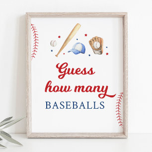 Baseball Rookie Autograph Geburtstagszeichen Poster