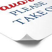 Baseball Rookie Birthday Party für Signing Poster (Ecke)