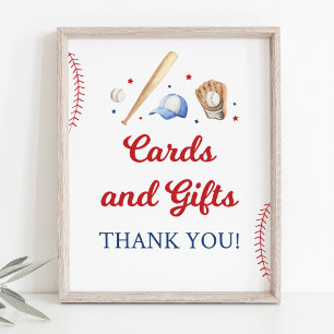 Baseball Rookie Cards und Geschenke Geburtstagszei Poster