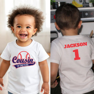 Baseball Rookie des Jahres Baseball 1. Geburtstag Baby T-shirt
