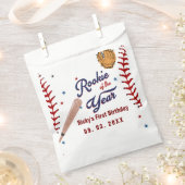 Baseball Rookie des Jahres Baseball 1. Geburtstag Geschenktütchen (Ausgeschnitten)