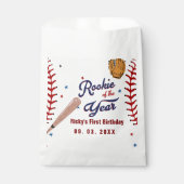 Baseball Rookie des Jahres Baseball 1. Geburtstag Geschenktütchen (Vorderseite)