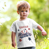 Baseball Rookie of the Year 1st Birthday Party Baby T-shirt