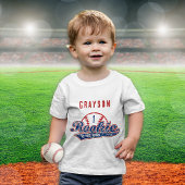 Baseball Rookie of the Year 1st Birthday Party Baby T-shirt