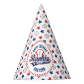 Baseball Rookie of the Year 1st Happy Birthday Partyhütchen (Vorderseite)