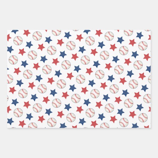 Baseball Rookie of the Year 2nd Birthday Party Geschenkpapier Set (Vorderseite)