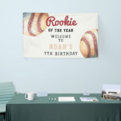 Baseball Rookie of the Year 7th Birthday Welcome  Banner (Messeveranstaltung)