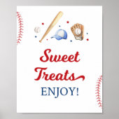 Baseball Rookie Sweet Leckereien Geburtstagssignat Poster (Vorne)
