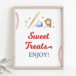 Baseball Rookie Sweet Leckereien Geburtstagssignat Poster