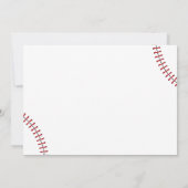 Baseball Rookie Year Boy 1. Geburtstag Foto Dankeskarte (Rückseite)