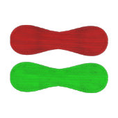 Baseball, rot und grün gestrichen baseball (Paneele)