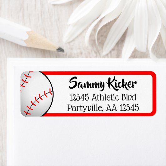 Baseball, rot und schwarz (Insitu)