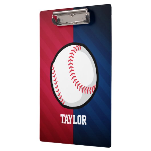 Baseball; rot, weiß und blau klemmbrett (Links)
