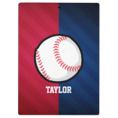 Baseball; rot, weiß und blau klemmbrett (Rückseite)