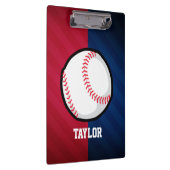 Baseball; rot, weiß und blau klemmbrett (Rechts)