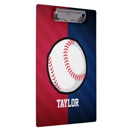 Baseball; rot, weiß und blau klemmbrett (Rechts)