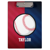 Baseball; rot, weiß und blau klemmbrett (Vorderseite)